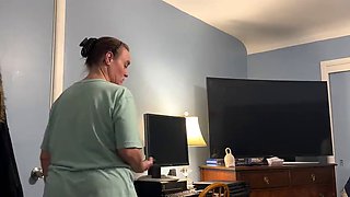 Step daughter refuses to suck son in laws dick so step mother in law sucks him dry!