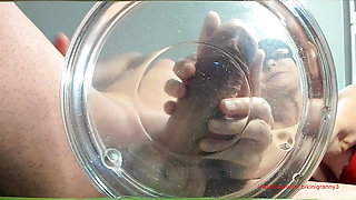 MILF Extreme Milking Cock in Water Slowmo Huge Cumshot