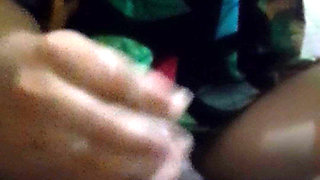 Sweet Hand Squeezing Black Cock