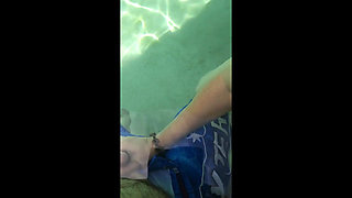 Giving the Poolboy a Handjob