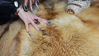 Extremely Long Stiletto Nails and Leather Boots Worship