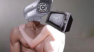Skibidi Toilet Hentai Compilation, cameraman, dickhead, tv woman