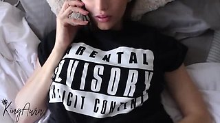 Busty Teen Girlfriend Phone Sex with KingAura - Big Natural Tits Dirty Talk