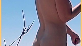 Wifey Dancing Nude in Public Flashing