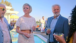 The couple has a great sex in a bikini