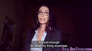 Real amateur teacher fucks stranger POV