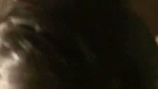 Cuffed Submissive Slut Sucks on Her Knees, Takes Massive Facial