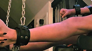 Monika Schmidt Hard Feed Tickling with Fingernails on the Bondage Chair