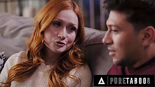 PURE TABOO Furious MILF Serene Siren Caught Stepson Fucking Stepsister Scarlet Skies On Security Cam