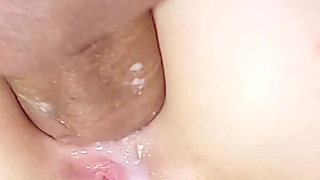 Stretching a Tight Teen Butthole and Cum Inside