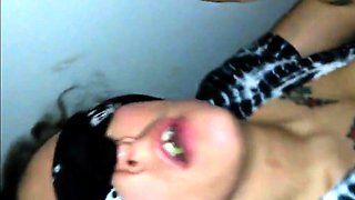 Girl's Secret Blowjob at Gloryhole