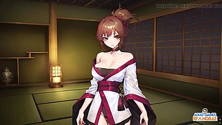 EP9: Double Footjob with Manari and Yutaka - Half-Demon Shinobi