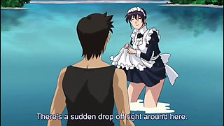 I saw her in a river, then we swam together, and she showed me her body, and I sat on her, enjoying myself.