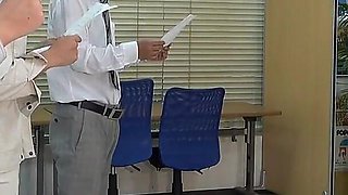 Sadistic Female President's Terrifying Morning Assembly, Kicking, Slapping, Spanking, Hard Ass Whipping with a Riding Crop