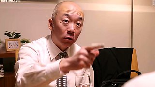 JAPANESE WIFE BECOMES A NUDE MODEL FOR HUSBANDS BOSS AND