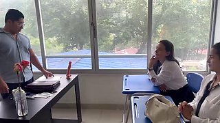 Math teacher has sex with virgin student to be able to pass subjects!