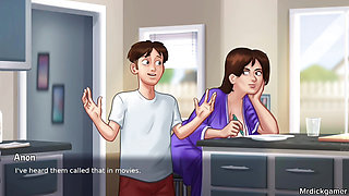 SUMMERTIME SAGA Stepmom with huge tits hot sex