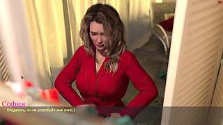 Sexy beach girls and their big natural tits put on a peep show for older men