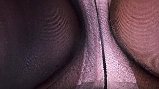 38- Under My Skirt Are My Panties, Do You Like My Thighs in Pantyhose? *4k 60fps