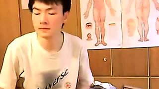 Asian Twink Plays with His Ass on Webcam