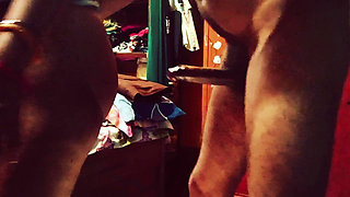 Indian girlfriend fucks her mature bf