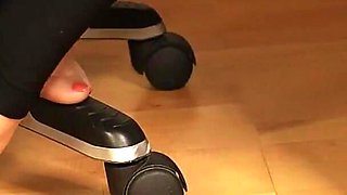 Black Heels & Sheer Nylons - Sensual Foot Tease & Shoeplay