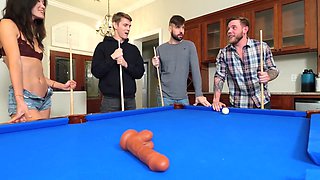 Asian slut invited her bisexual friend to organise a group sex