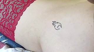 Hot Blonde Stepmother with Big Ass Masturbating to Friend Sucking His Cock Giving Her Tight Pussy Cum in Ass Part 2
