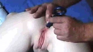 German amateur BDSM (tied up Anja anal trained)