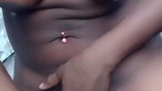 Rubbing Slapping Fingering My Hairy Pussy Outdoors Cumming Hard