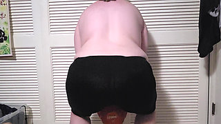 SSBBW Strips While Doing Squats