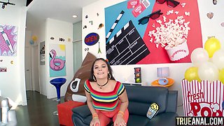 TRUE BUTT SEX First time butt fucking for busty tits Violet Starr