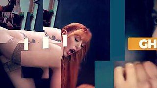 Blonde Babe Gets Fucked Doggystyle Hard At The Gloryhole