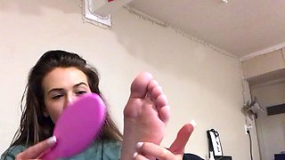 Amateur webcam babe dildo masturbation