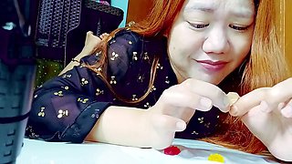 Giantess Queen Aurora dominates tiny fellows in a wild foot fetish roleplay