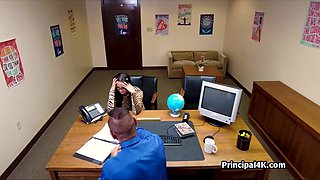Having Intercourse large-breasted mommy on office desk and in chair