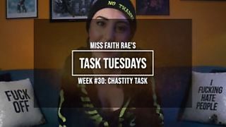 A Tactile Task For Caged Up Cocks - Miss Faith Rae's Femdom Audio Chastity Slave Instructions