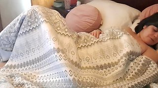 Stepson Catches Stepmother Masturbating And Ends Up Cumming