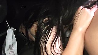 Delicious Young and Beautiful Prostitute Gives Me a Tremendous Blowjob and Fuck in the Car