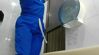 Amateur Camera in Bathroom Records Nurse