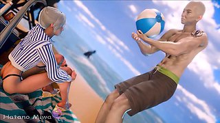 Intense Beach Sex: Stunning Slim Nympho Cheats with Husbands Best Friend, Hardcore Pleasure, Tight Pussy, Cum-Hungry