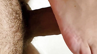 Hot Wife Footjob