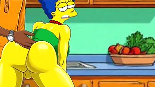 Marge Fucked While Homer's Takes a Nap - 2D Simpsons Animation