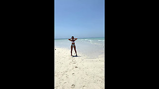 A Little Nudity on the Indian Ocean Beach.