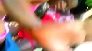 Busty amateur girlfriend group sex with facials