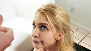 Charming Blonde Took Off Bikini And Sucked Cock Lover