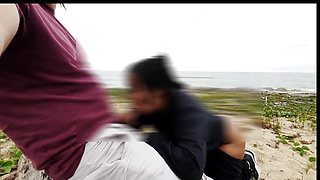 Anal Day at the Beach with Horny Voyers