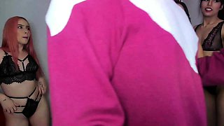Hot group sex with erotic redhead and hot blonde