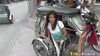 Asian Pantyhose Lover Snags Young Slim Beauty - Trike Patrol