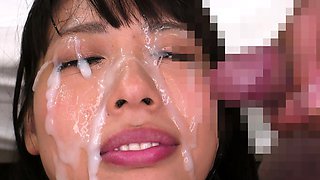 Asian Japanese Threesome Creampie and Cumshot